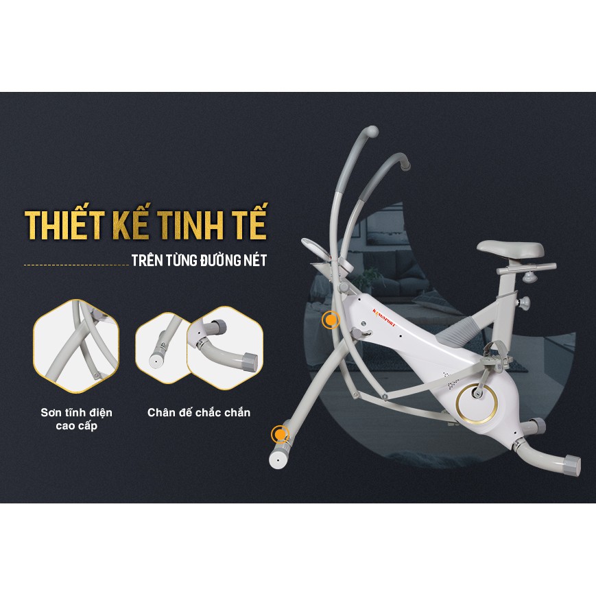 Xe đạp tập KINGSPORT BK -105 tập thể dục tại nhà, điều chỉnh yên ngồi, tập luyện toàn thân