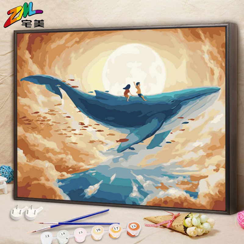 KHUNG 1.6 CM- Tranh sơn dầu số hóa rẻ,đẹp,TẶNG KHĂN,tranh tô màu theo số- ĐÃ CĂNG KHUNG 40x50,CÓ SƠN BÓNG-MÀU-CỌ-MÓCTREO