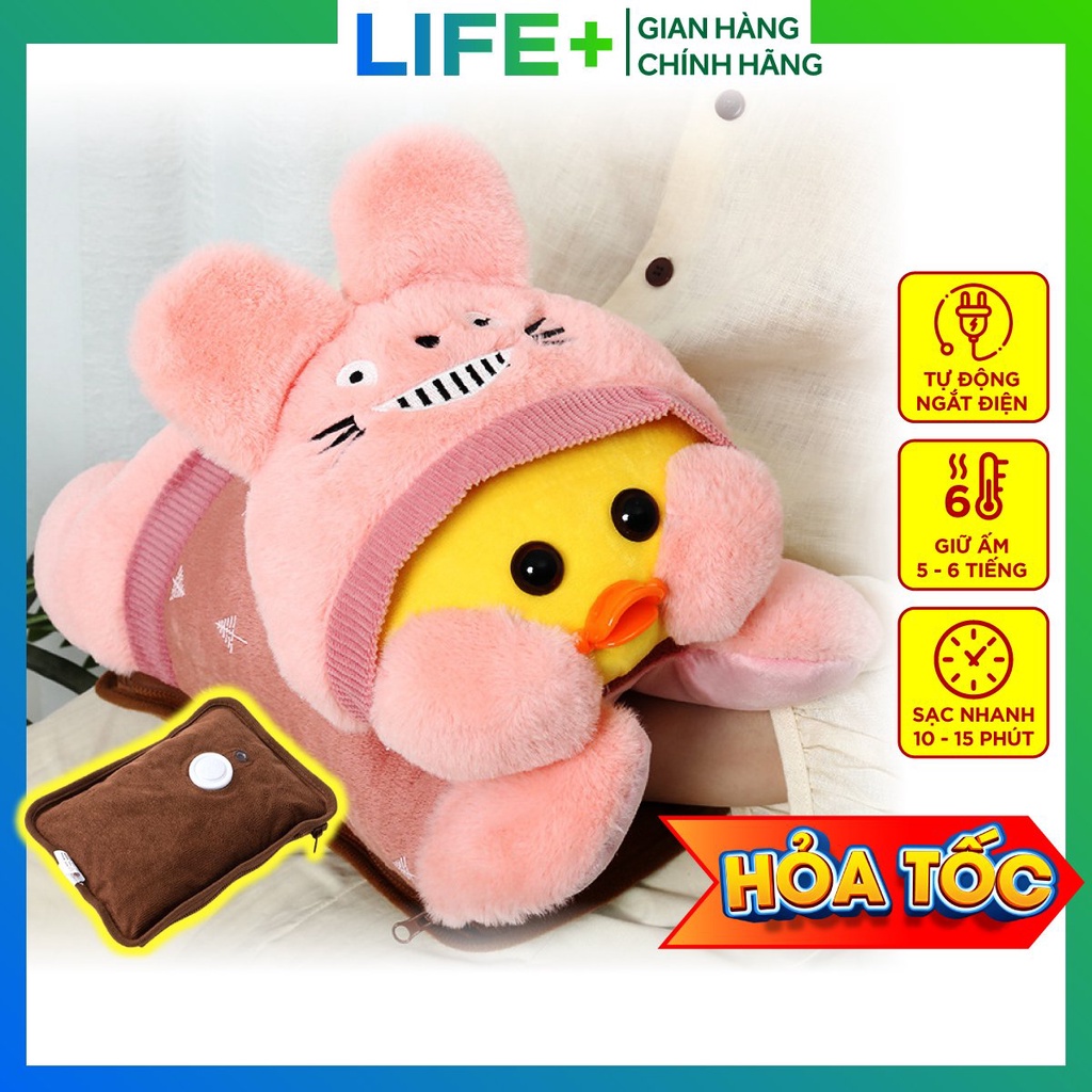 Túi sưởi cắm điện hình thú quà tặng túi chườm bụng kinh lông mềm mịn giữ nhiệt lâu( CÓ BẢO HÀNH)