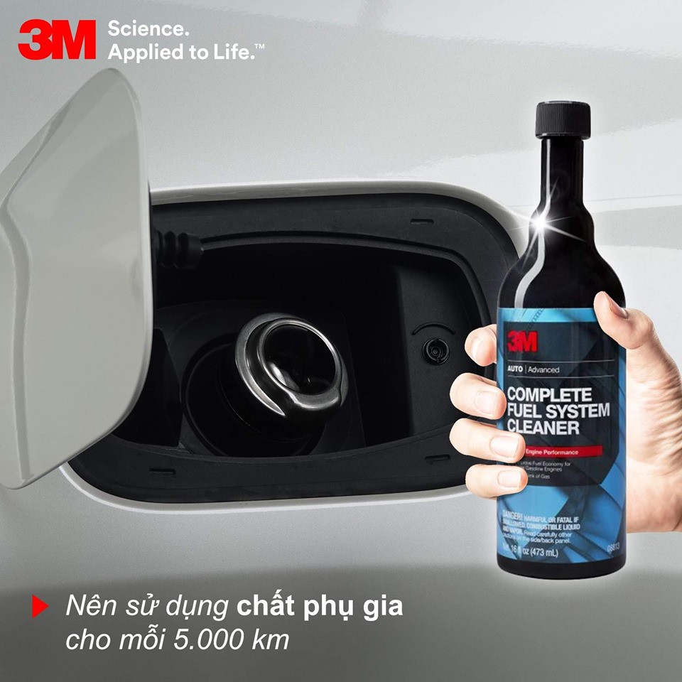 08813_Chất làm sạch cặn bình xăng 3M - Mỹ 473ml