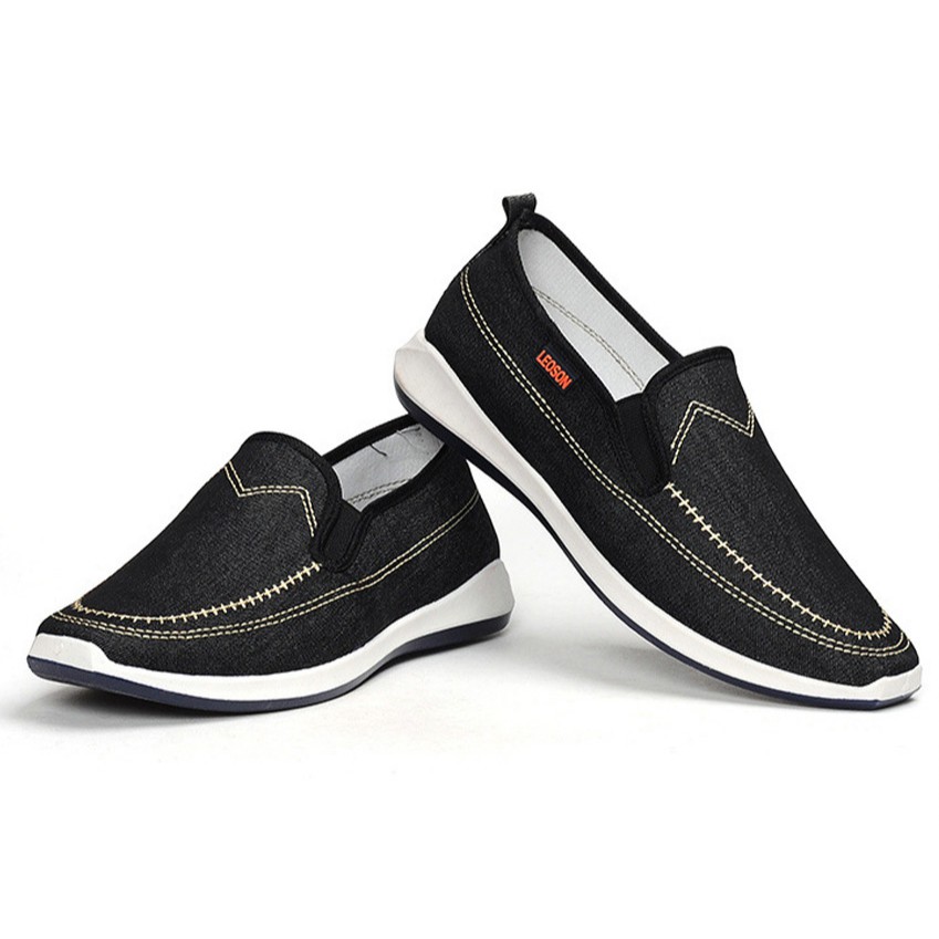 XẢ KHO Giày Lười Vải Jeans nam PETTINO - GL11 Màu Đen | BigBuy360 - bigbuy360.vn