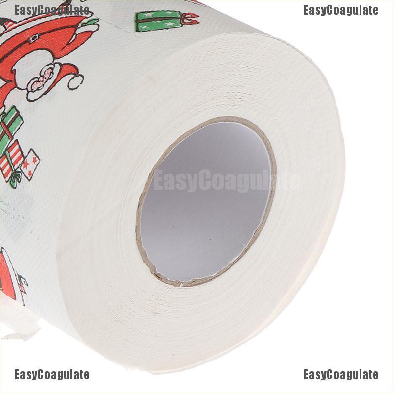 EasyCoagulate Paper Roll Tissue Christmas Decorations Xmas Santa Room Toilet Paper Decor