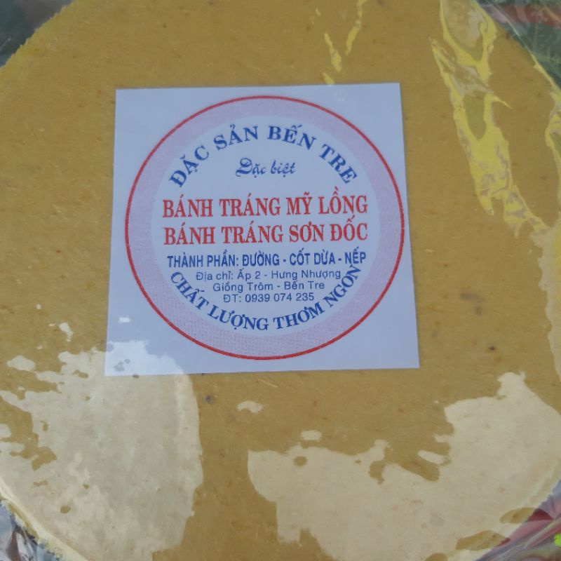 Bánh phồng mì Sơn Đốc bánh vàng( bịch 10 bánh, loại bánh nướng)