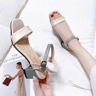 [CÓ SẴN] Sandal đế cao quai ngang