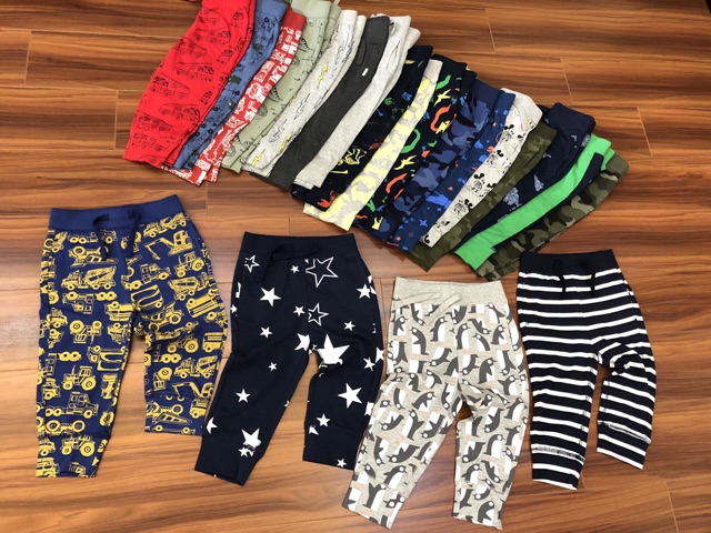 [ Chọn màu ] Quần dài Jogger bé trai GAP xuất dư xịn cho bé trai bé gái size 6m-5t