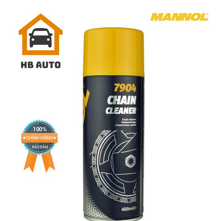 Chai Xịt Vệ Sinh Sên MANNOL Chain Cleaner 7904 400ml – HB AUTO