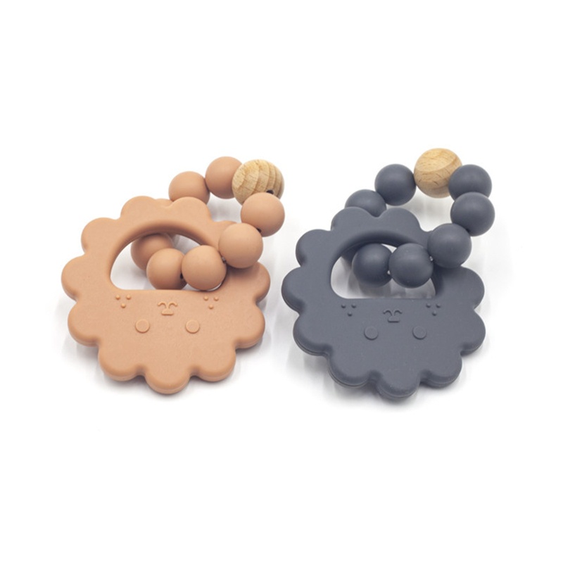 Đồ Chơi Lục Lạc Cầm Tay Bằng Silicone DIY Dành Cho Trẻ Sơ Sinh