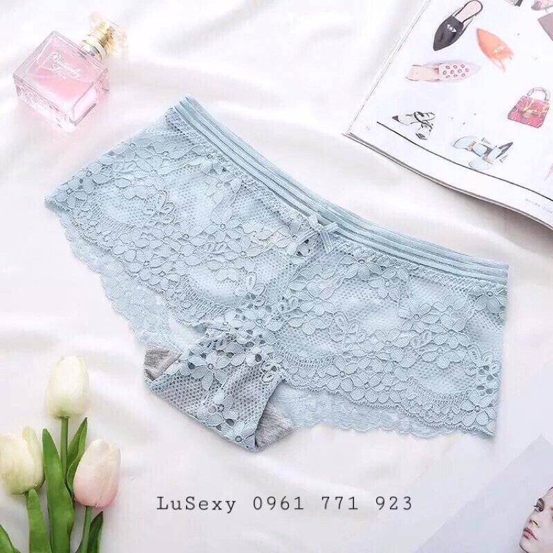 QUẦN LÓT REN NỮ SEXY CAO CẤP - Quần lót nữ ren đùi màu da, đen, hồng, tím, xanh | BigBuy360 - bigbuy360.vn