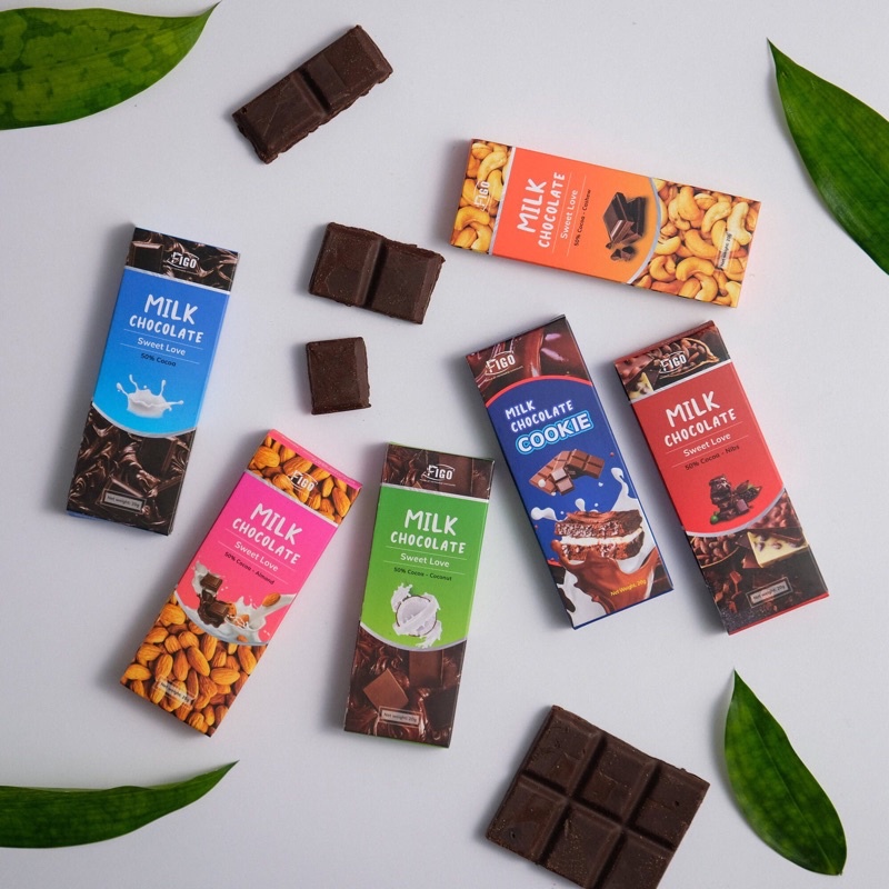 Combo 5 thỏi chocolate Figo 50g
