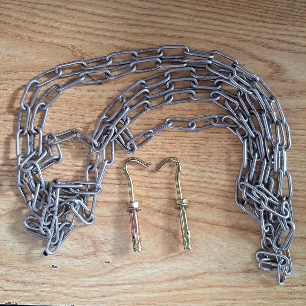 Dây phơi quần áo, dây phơi đồ inox dày 3mm tải trọng 30 - 50kg tặng kèm 2 móc nở sắt