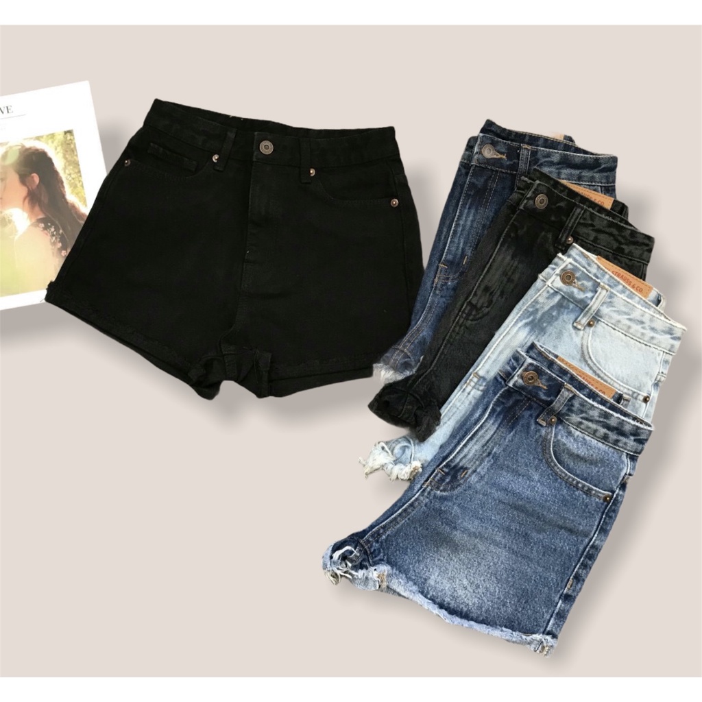 Quần short jeans chất cotton