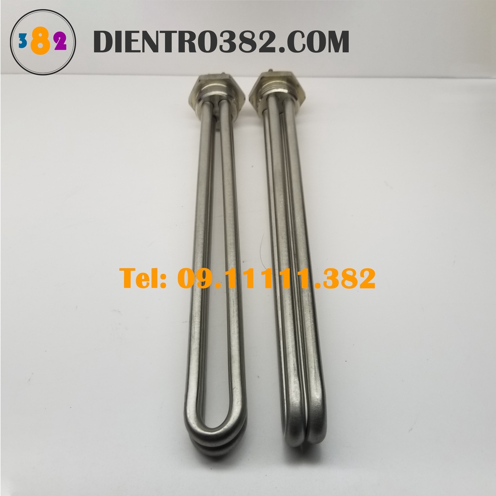 Điện Trở Củ Ren Φ32 chất liệu Inox 304, điện áp 220V công suất 800w đến 4kw hàng tốt.