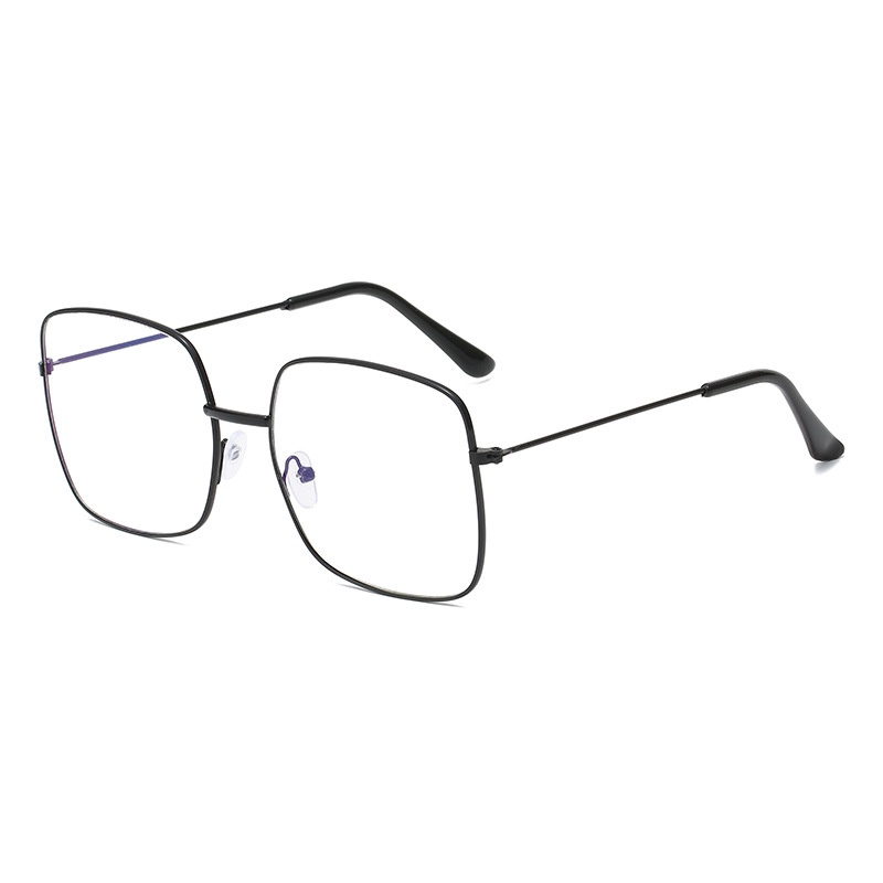 Kính Mát Gọng Vuông Kim Loại Trong Suốt Thời Trang Cho Nữ