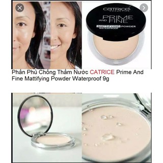 Phấn Phủ Chống Thấm Nước CATRICE Prime And Fine Mattifying Powder Waterproof 9g
