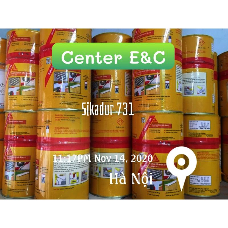 [CHÍNH HÃNG] Chất kết dính Sikadur 731 gốc nhựa epoxy 2 thành phần 1 bộ 1kg Giá rẻ