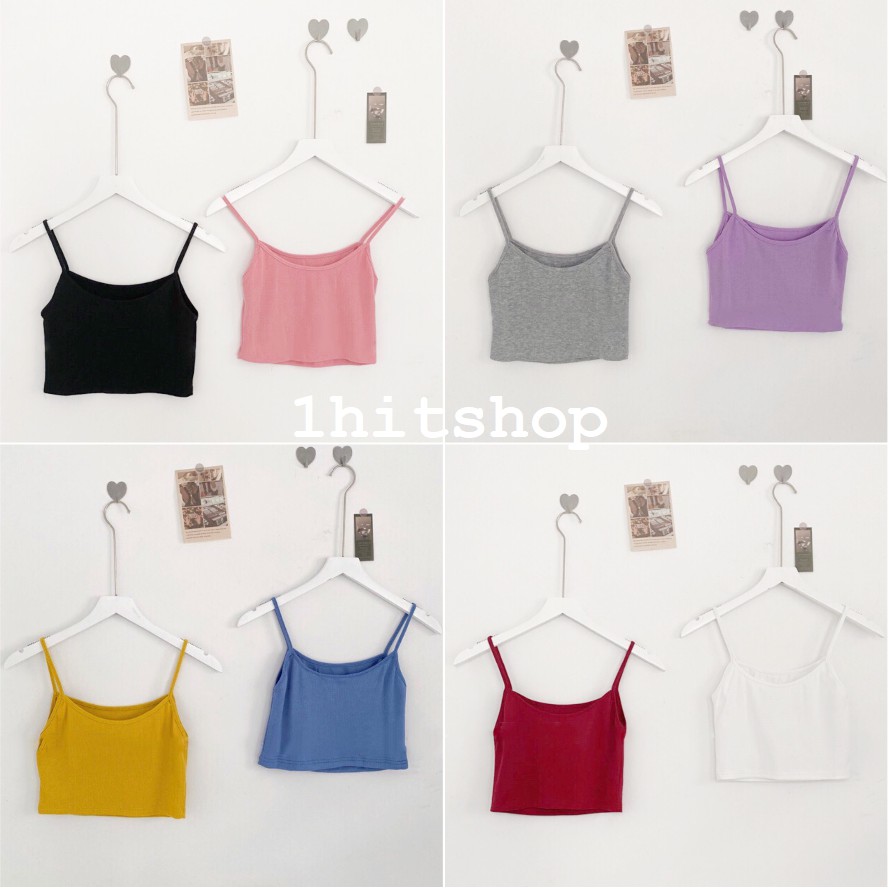 Áo Thun CROPTOP 2 DÂY CICI Ulzzang Nữ (Dưới 55kg) Vuasivuare | BigBuy360 - bigbuy360.vn