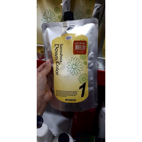 Nhuộm tóc phủ bạc thời trang  mugens sansuhwa down color black 2 x 450g