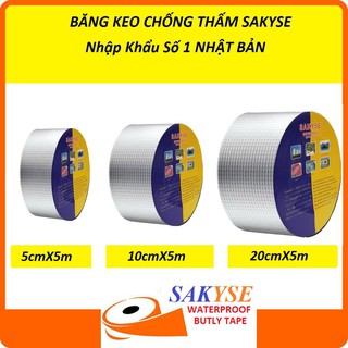 🔥Siêu Dính Mọi Mặt🔥Băng Keo Chống Thấm Sakyse Rộng 5cm/10cm / Dài 5m, Miếng Siêu Dính, Chống Thấm Nước, Keo Chống Dột