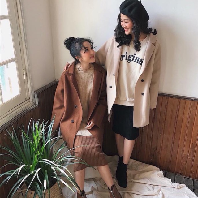 Khoác dạ 4 khuy