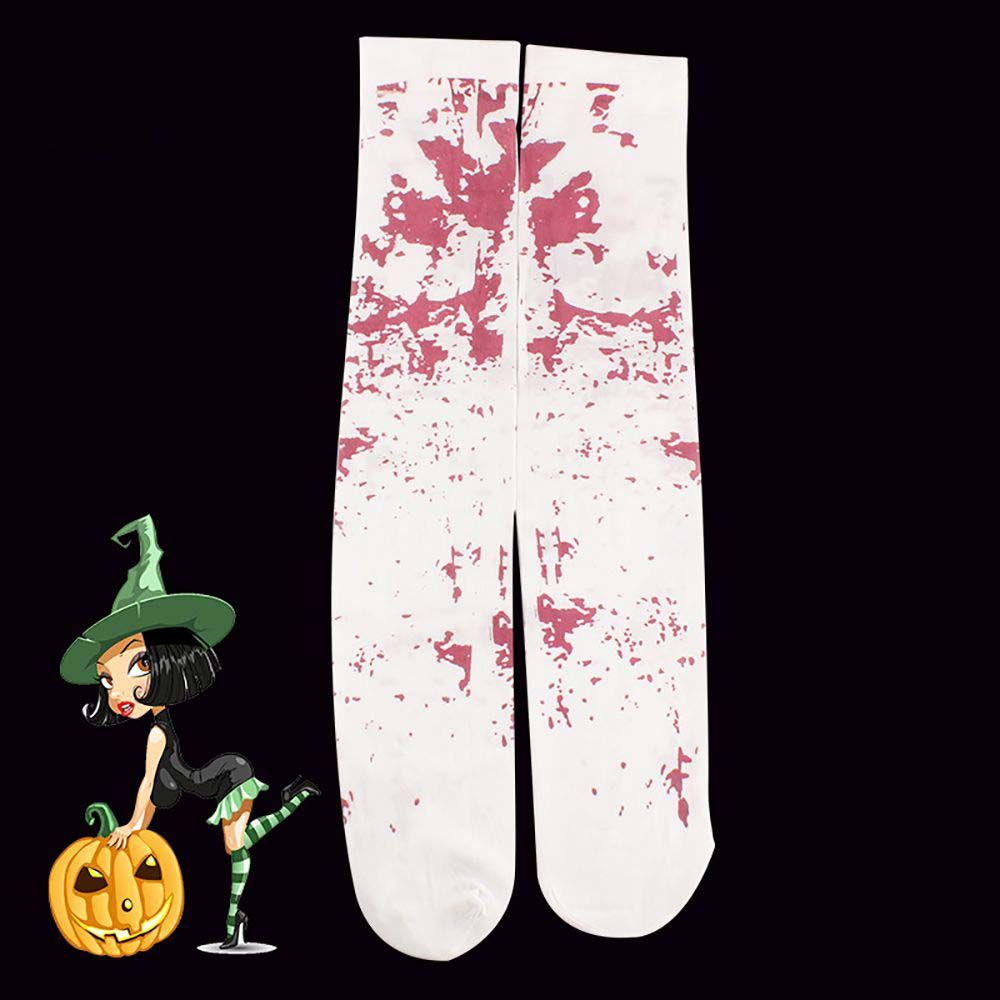 Vớ Có Khóa Kéo Họa Tiết Halloween Sáng Tạo Cho Nữ