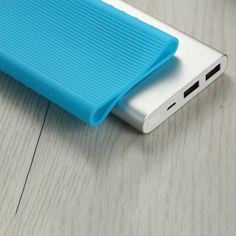 Vỏ bảo vệ pin sạc dự phòng Xiaomi 2 dung lượng 10000mah cổng usb chất liệu silicon mềm mại