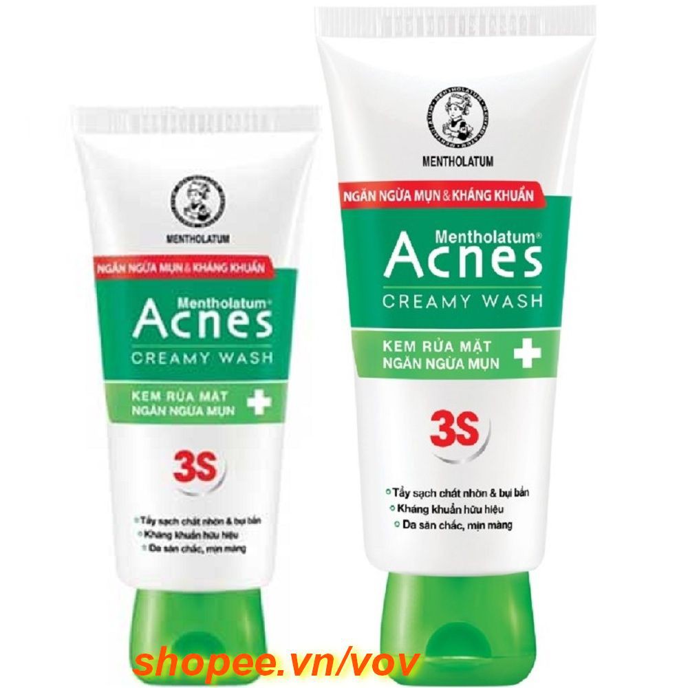 Kem Rửa Mặt Acnes 100g Giúp Ngừa Mụn Creamy Wash