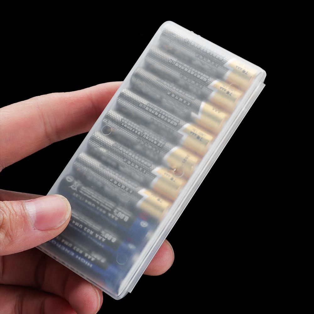 SHOUKEY Hộp Đựng Pin AAA / AA / 18650 10 Ngăn Bằng Nhựa Siêu Bền Tiện Dụng