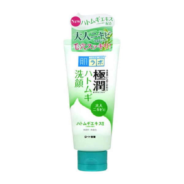 Sữa Rửa Mặt Nhật Bản Hada Labo Gokujyun Hatomugi Bubble Face Wash dạng tuýp 100g