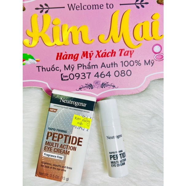 Kem Dưỡng Mắt Neutrogena Rapid Firming Peptide Multi Action Eye Cream