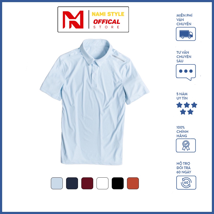 Áo Thun Nam Cổ Bẻ Tay Ngắn Chất Liệu Cotton Có Giãn 4 chiều(Cam Kết Hàng Đẹp)