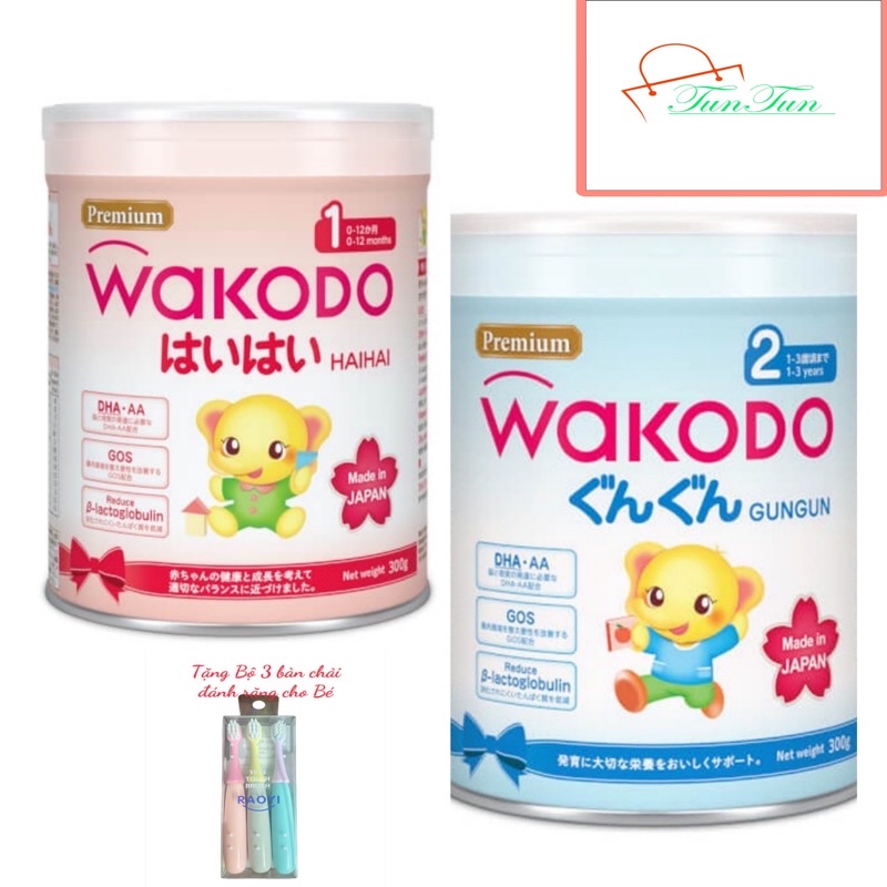Sữa Bột Wakodo Nội địa Nhật Bản cho trẻ từ 0-12 tháng và 1-3 tuổi