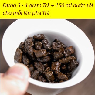 Trà Phổ Nhĩ (Chín) Hóa Thạch - 10 gram DÙNG THỬ - Trà ngon, dòng cao cấp, làm từ cây cổ thụ, thơm hương gỗ, lâu năm