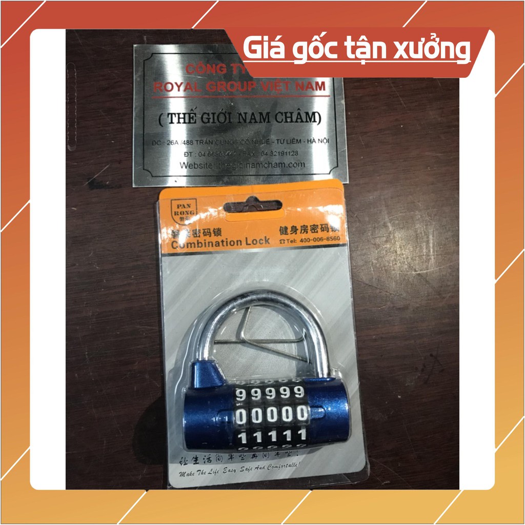 [Xả Kho] Khóa chống trộm 5 số cỡ lớn 7x40x45mm, khóa 5 số giá rẻ