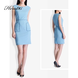 Đầm nữ mango màu xanh HeraDG - SDC18063