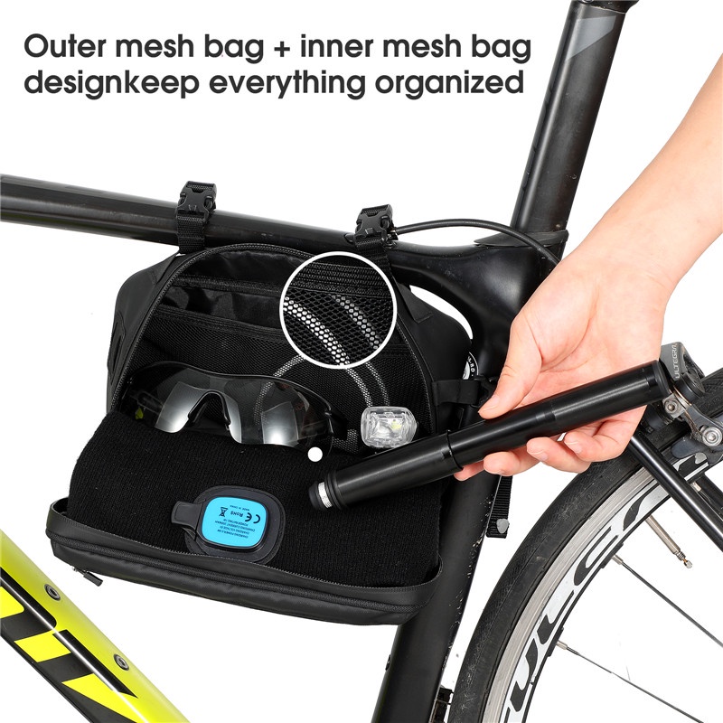 Túi đựng đồ đa năng WEST BIKING gắn ghi đông xe đạp leo núi tiện dụng