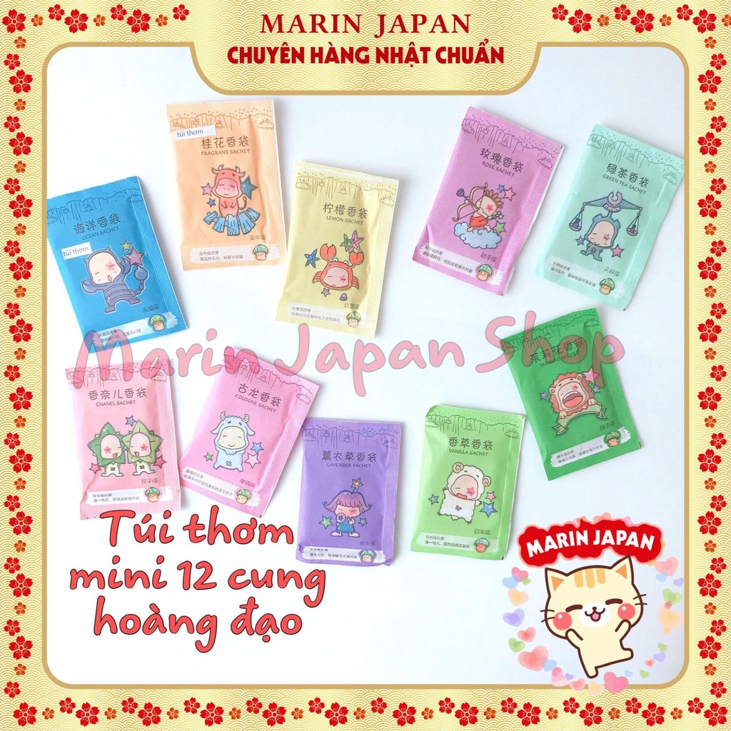 Túi thơm mini hương thơm bền lâu 12 cung hoàng đạo