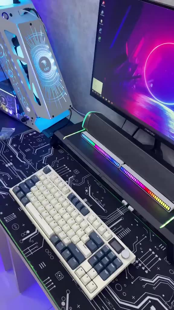 Bàn Phím Cơ Không Dây Bluetooth ZiyouLang K86 RGB Led, Có Màn Hình Led Tùy Chỉnh, Tích Hợp Núm Xoay | BigBuy360 - bigbuy360.vn