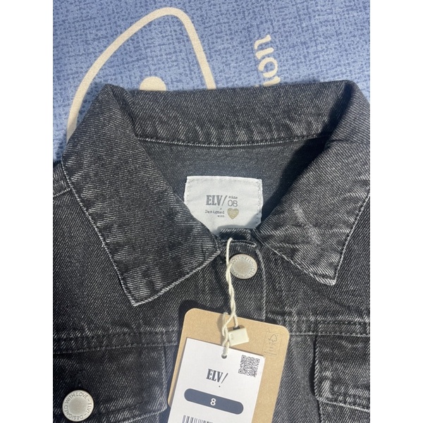 Áo bò bé trai ELV 4-15 tuổi  Áo khoác bò denim xuất dư 0822
