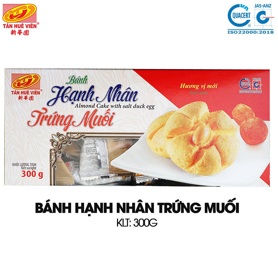 Bánh Hạnh nhân Trứng muối Tân Huê Viên 300gr