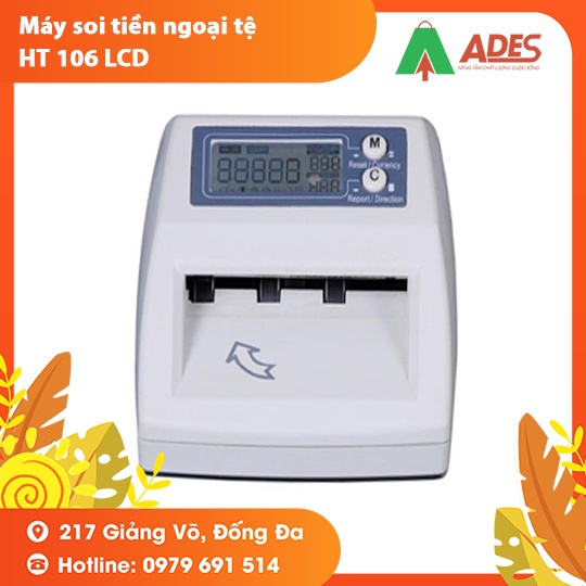 Máy soi tiền ngoại tệ HT-106 LCD - Nhập khẩu chính hãng.