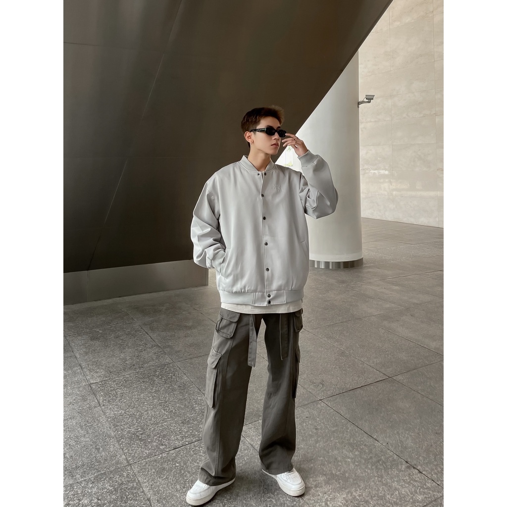 Áo Khoác Satin MBC Exclusive Bomber Jacket - Đen/Hồng/Nude/Xanh/Xám