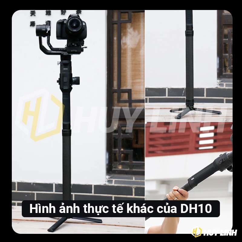 Gậy nối dài mở rộng Ulanzi DH10 bằng sợi carbon dành cho tay cầm chống rung Gimbal máy ảnh, điện thoại DJI Ronin S