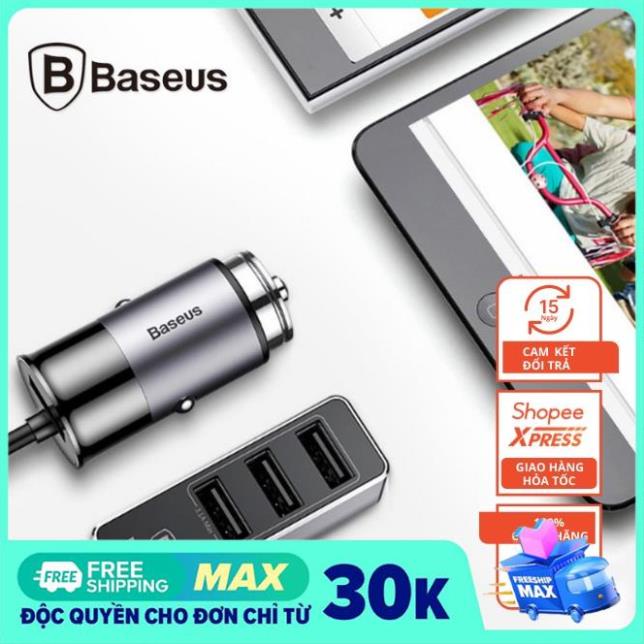 Bộ Sạc Đa Năng Dùng Cho Xe Hơi Baseus Lv111  Dùng Cho Cả Ghế Trước Và Sau Xe Hiện Đại