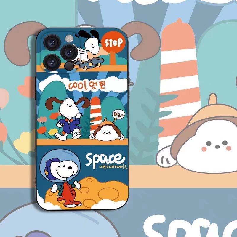 Ốp Lưng In Hình Snoopy Dễ Thương Cho iphone X iphone 13 pro Màu Sắc