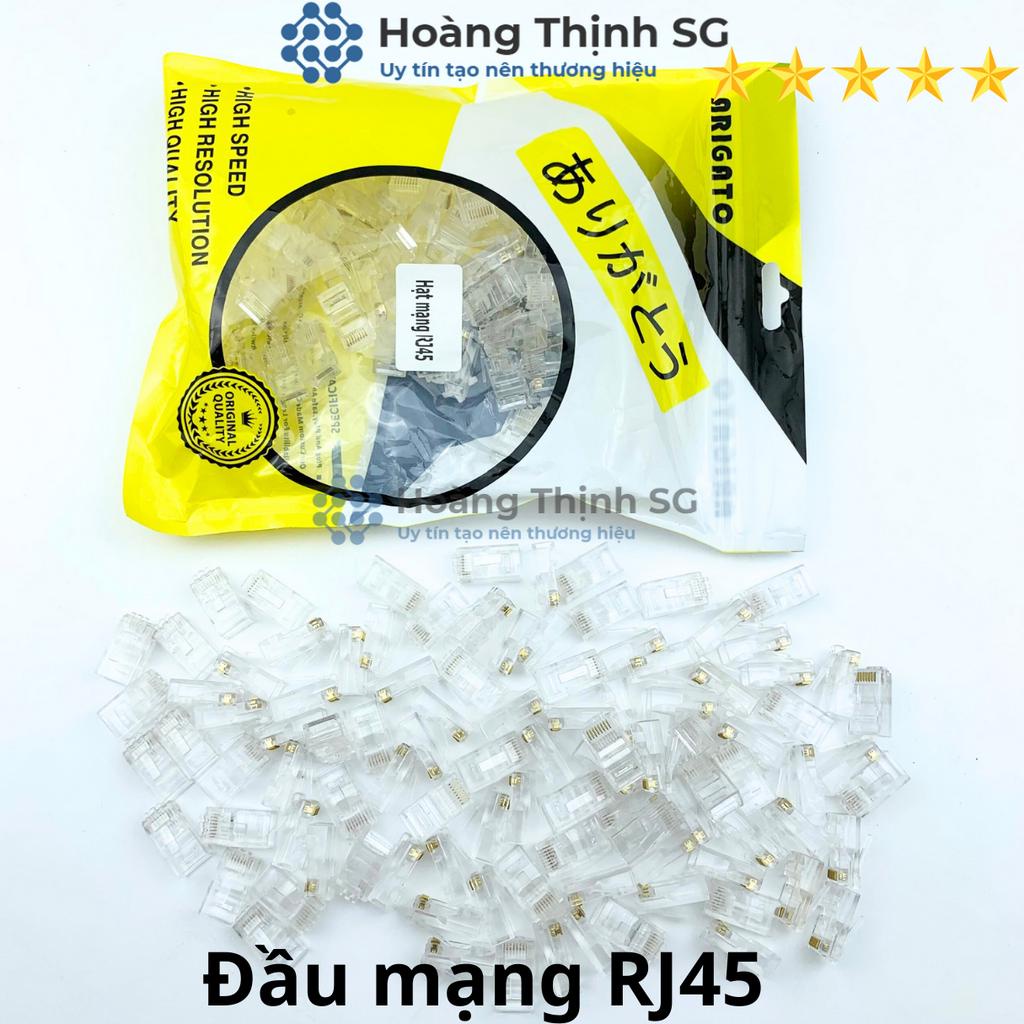 Hạt đầu mạng RJ45 ARIGATO - Dùng bấm đầu cho dây mạng cat5 cat5E Cat6 Cat6E - Hoàng Thịnh SG