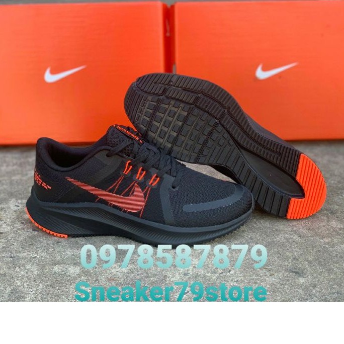 Giày Nike Running Quest 4 (2021) Black/Red Nam (M) [Auth - Chính Hãng - FullBox] Hình Ảnh Độc Quyền