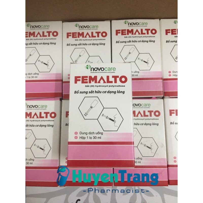 Siro Bổ Sung Sắt FEMALTO giúp bổ sung Sắt cho Trẻ em, bà Bầu và người thiếu Sắt vị dễ uống Lọ 15 ml