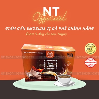 Cà Phê Giảm Cân Emoslim. Detox hoà tan vị Cafe. Tặng kèm quà tặng