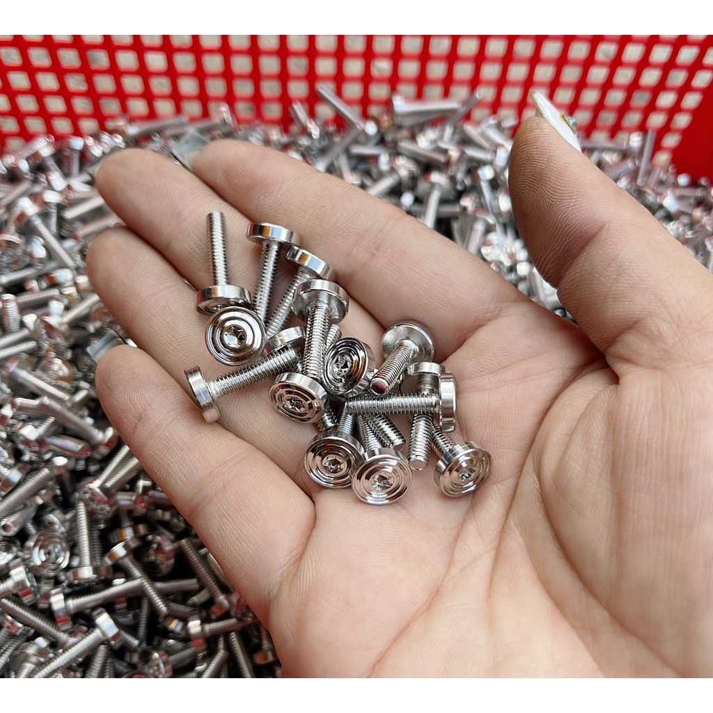 Ốc Inox V2 4li 5li xoắn , nhuyễn dành cho áo YA - HON