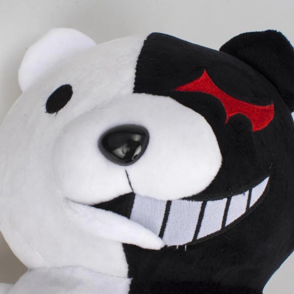 Gấu nhồi bông Dangan Ronpa Super Danganronpa màu đen và trắng dành cho trẻ em